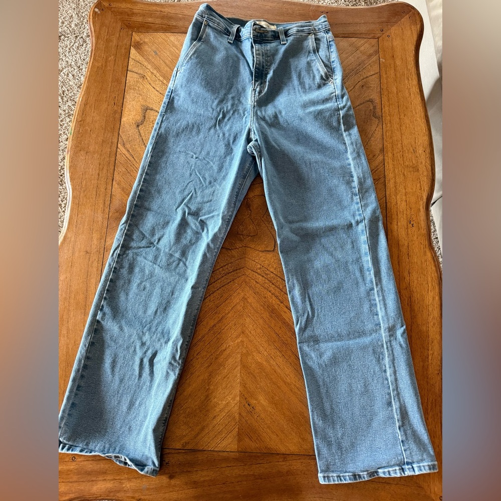 Levi's High Rise Blue Jeans Classic Straight Leg